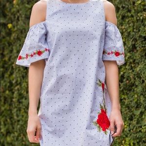 Striped off the Shoulder Dress